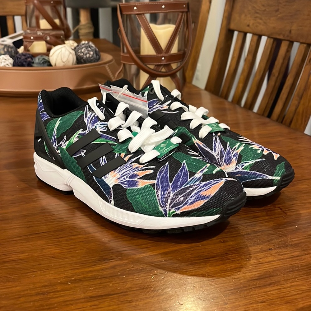 Adidas ZX Flux Shoes B34518 Shoes Sneakers black tropical new Mens Size 8